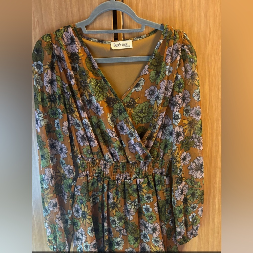 Floral dress.